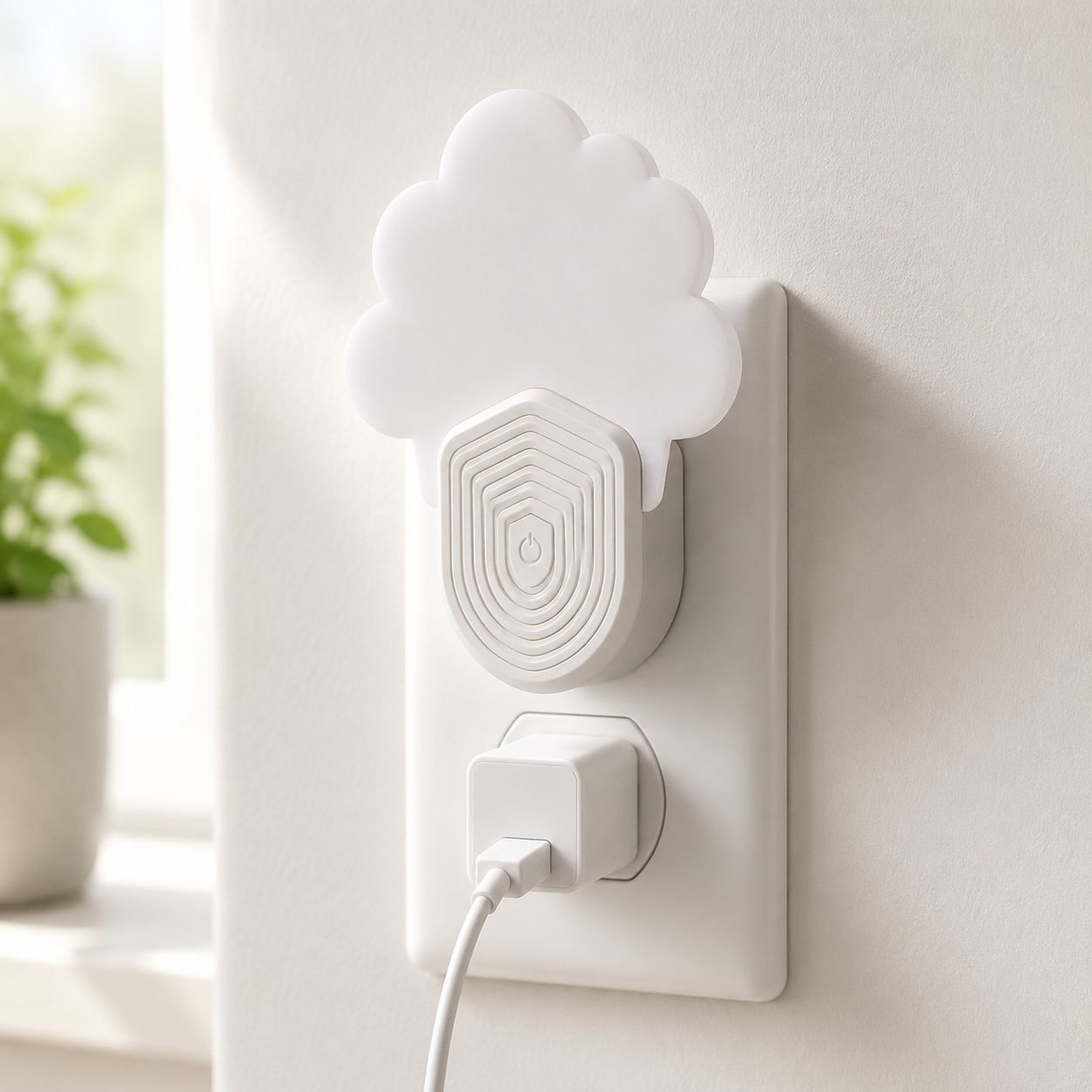 Cloud-shaped Blue Light Silent Mosquito Killer Lamp