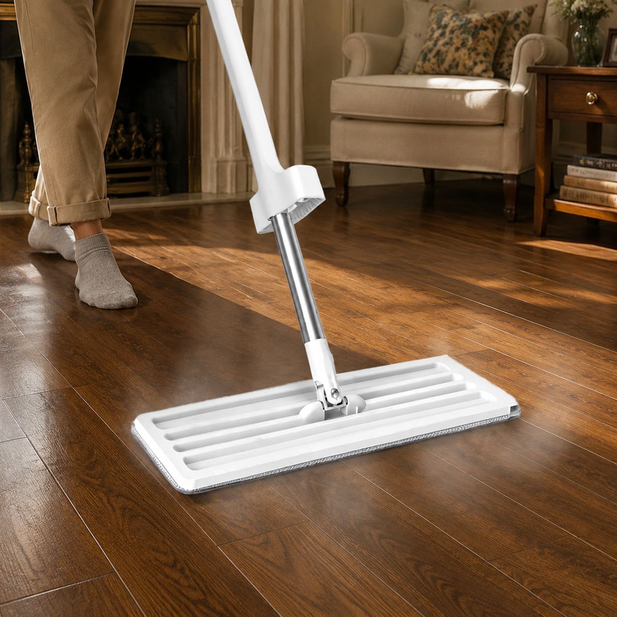 Quick Suction Tile Mop, Stain Removal Cleaning Mop Plate