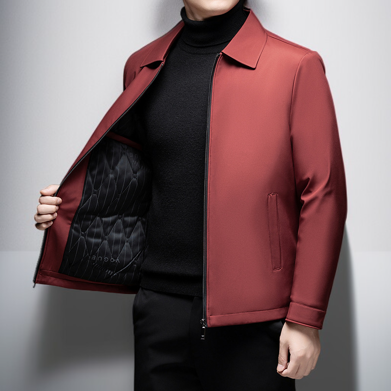 남성 겨울용 다운 위드 플리스 재킷