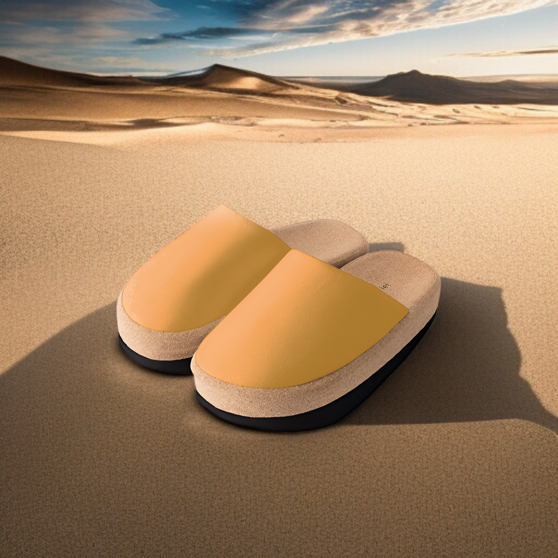 前開きオープントゥのレディース健康スリッパ