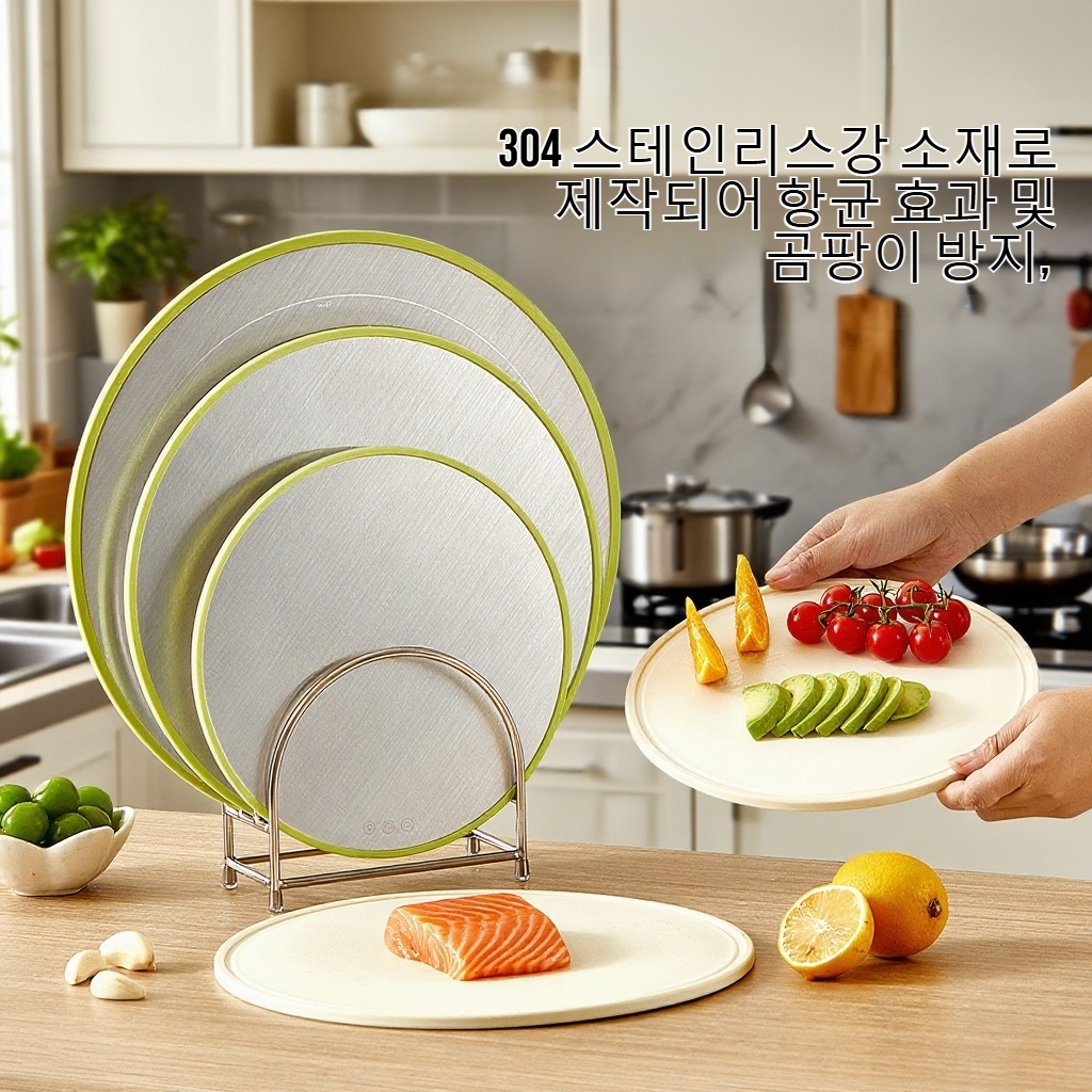 304 스테인리스강 항균 곰팡이 방지 양면 도마