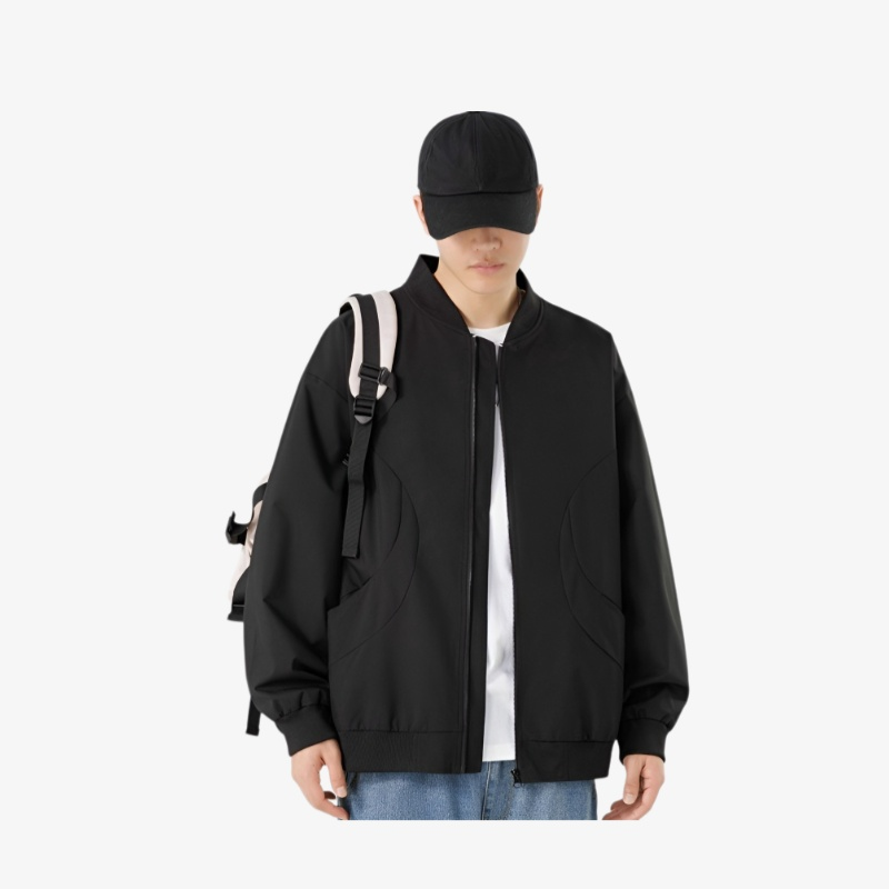 캐주얼 학생 야구 점퍼 착장 이미지