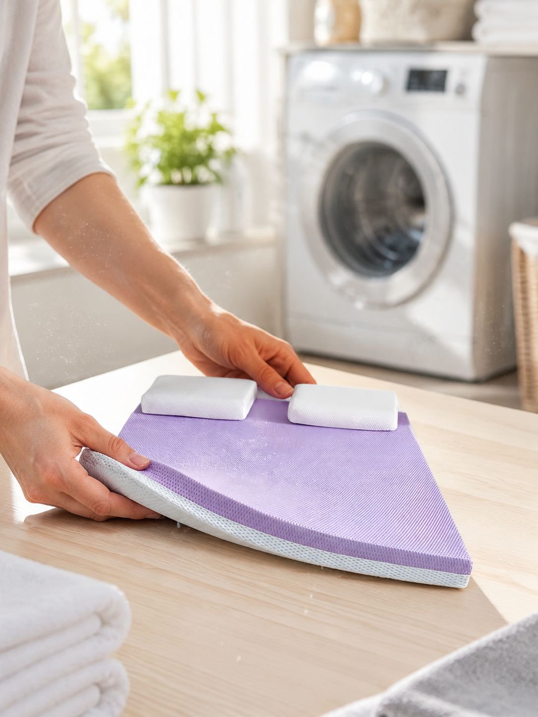Breathable gel memory foam topper for students