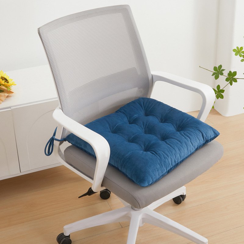 Crystal velvet seat cushion