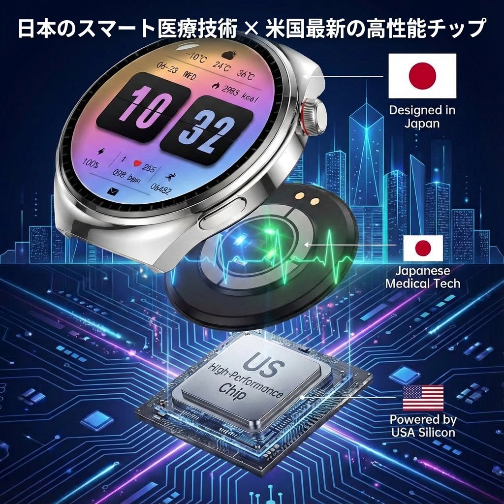 【内分泌科の専門医が推奨】中国より10年進んだ日本製のスマートウォッチ。自分用にも、家族へのギフトにも最適！