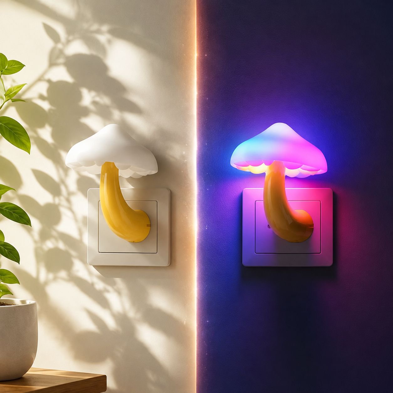 Mushroom Shaped LED Night Light