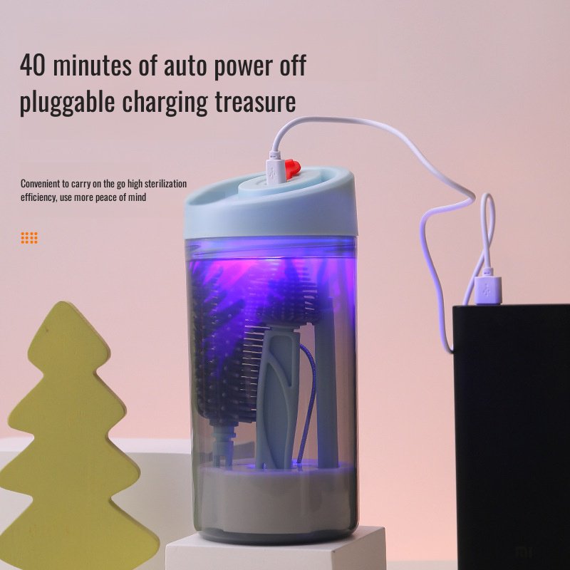 Bottle Brush Silicone Bottle Brush Bottle Cleaning Set Baby Special Portable Storage UV Sterilizatio