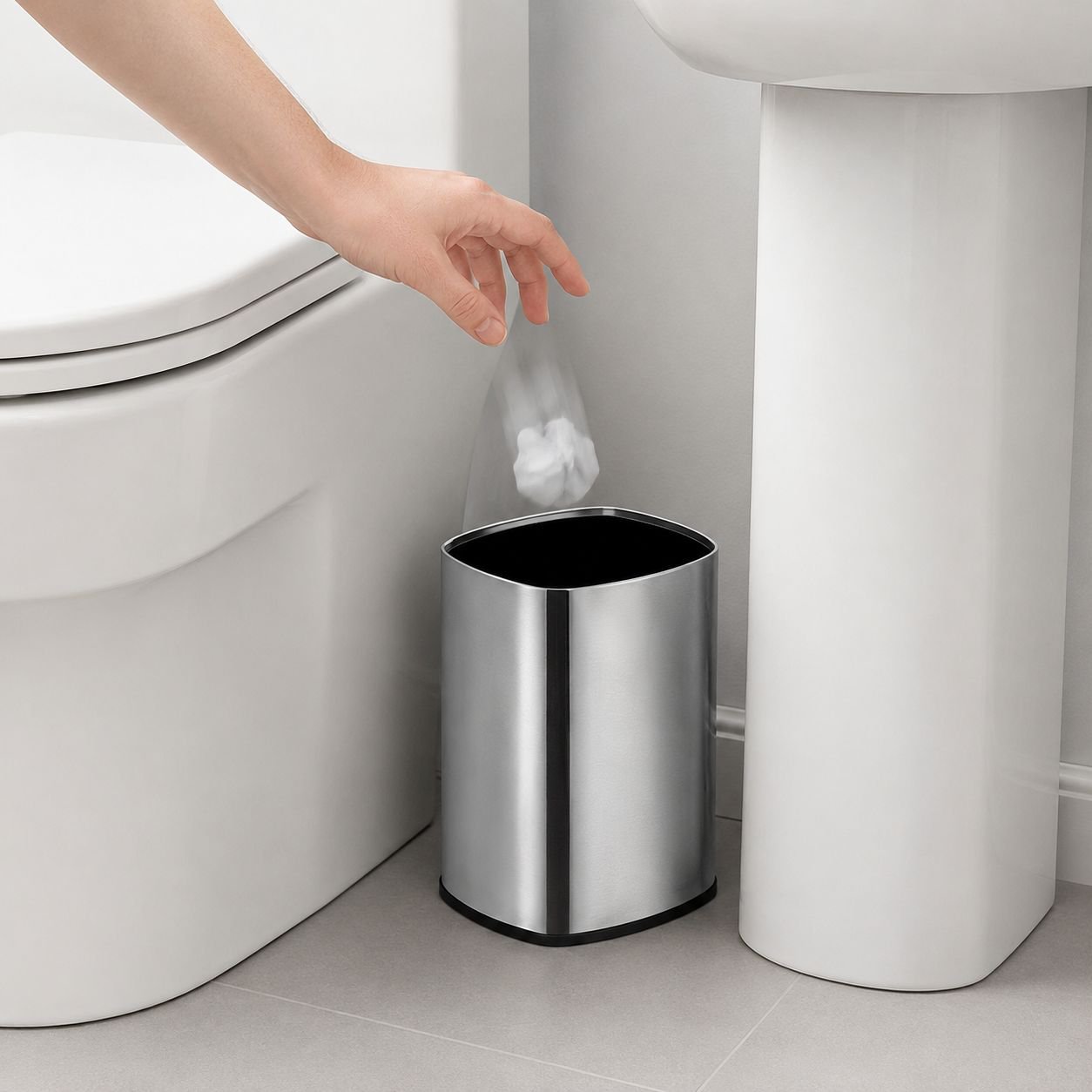 Heavy-duty Trash Bag Storage Bin for Cleaning Supplies