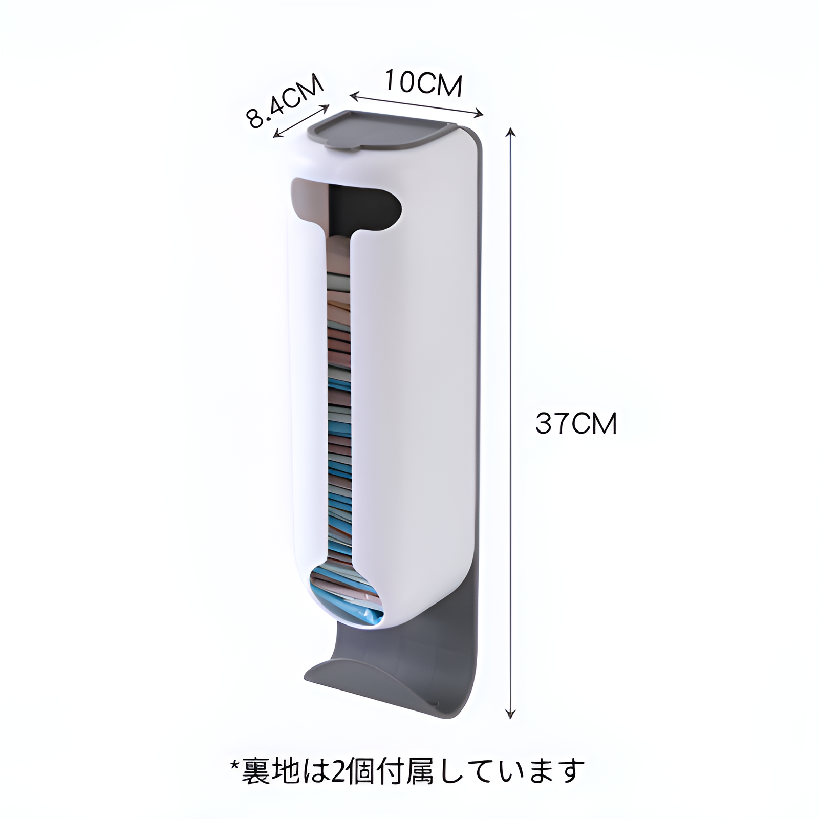 穴あけ不要の引き出し式キッチン収納ボックス。壁掛け式で、シンプルで省スペースな整理収納です。