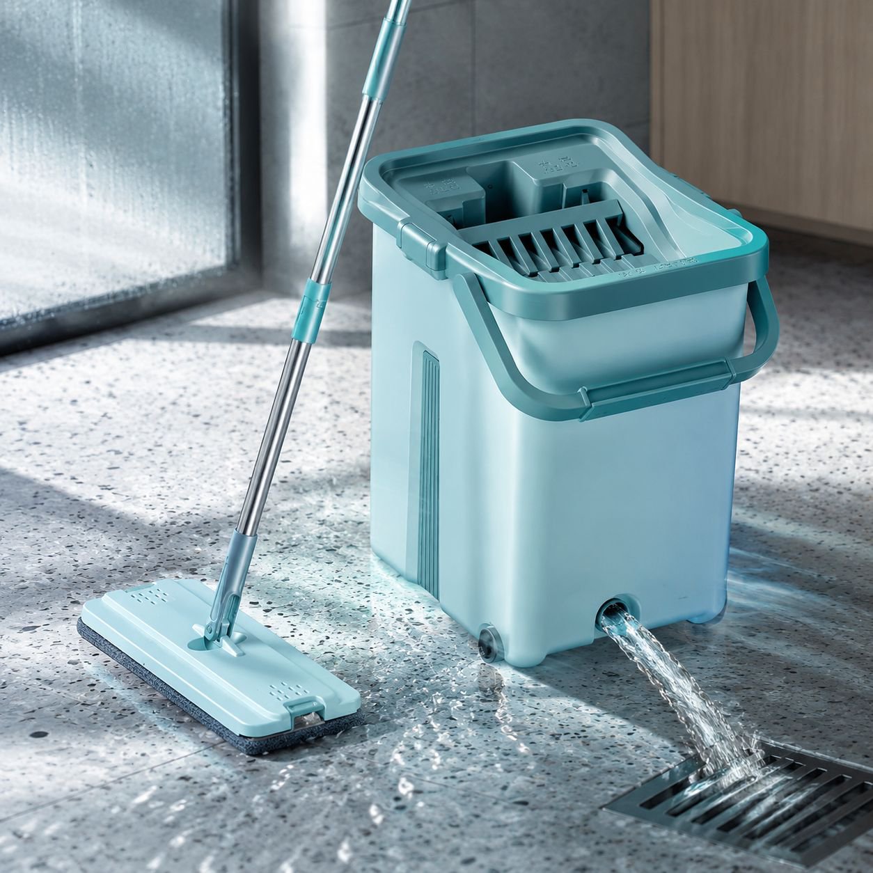Ergonomic Handle Handsfree Mop Bucket
