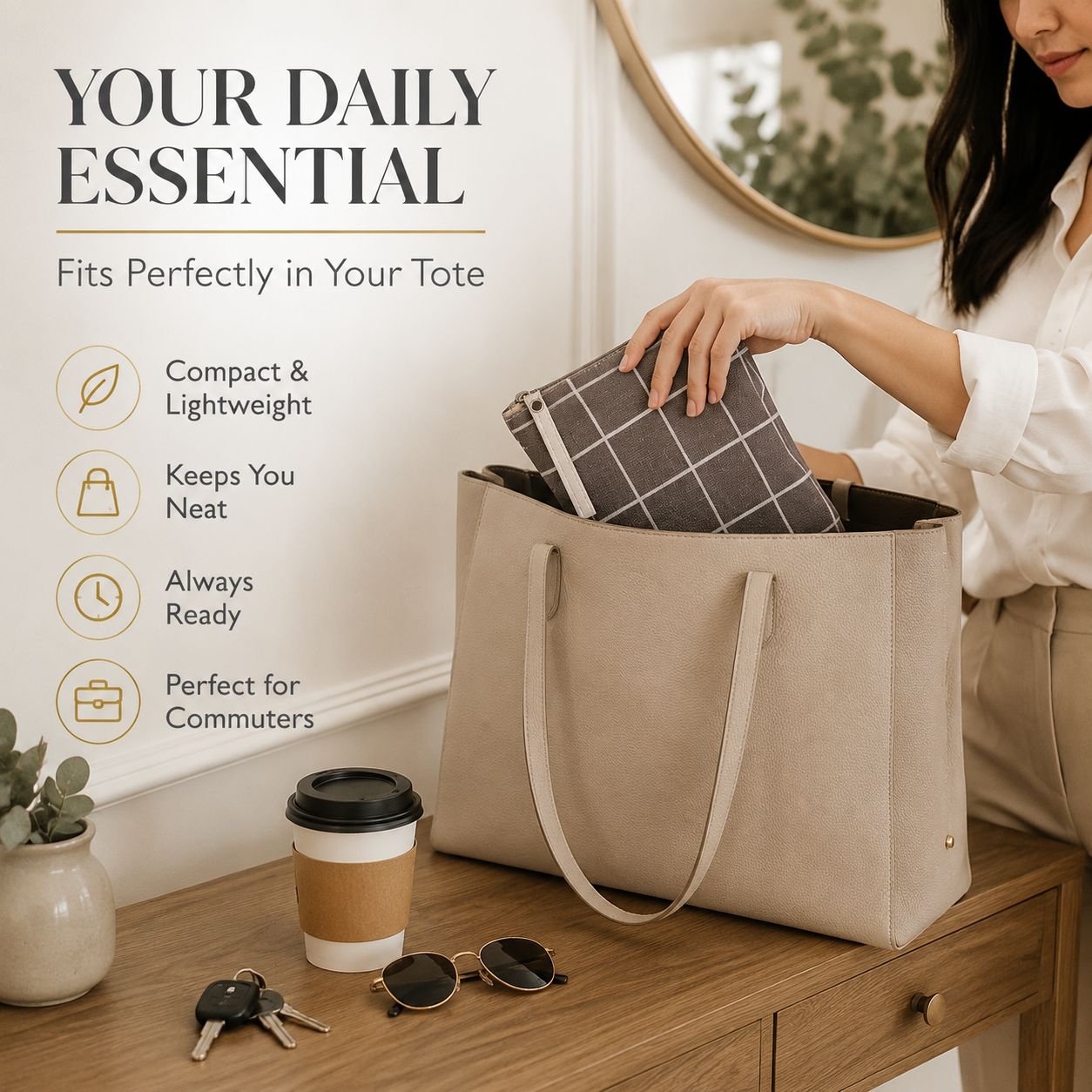 Travel Coin Purse Organizer Bag