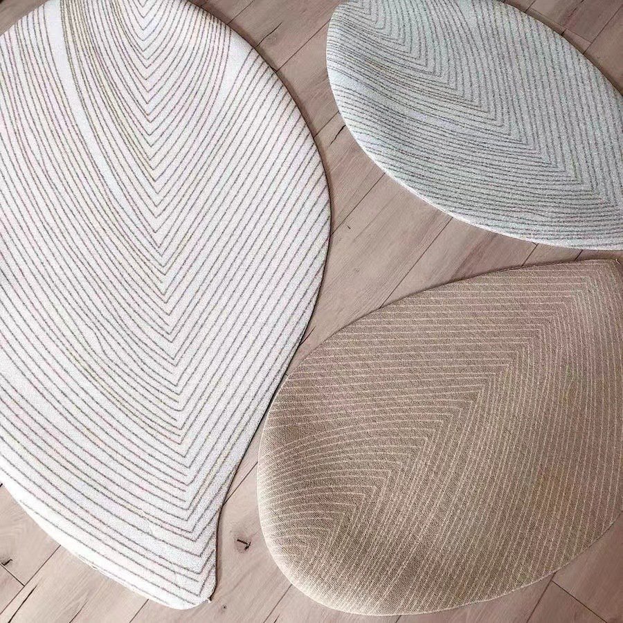 minimalistische Fußmatte mit Blattmuster