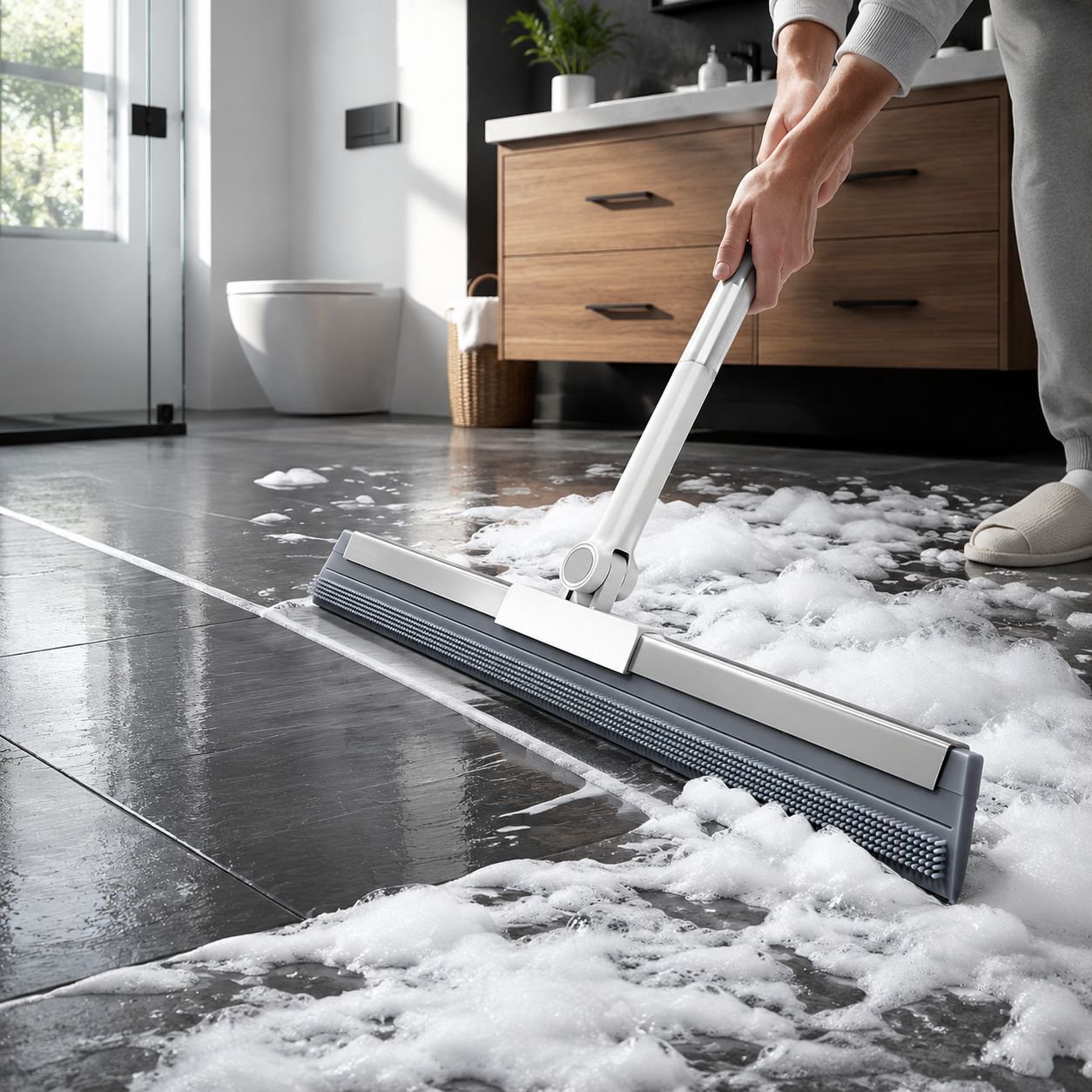 Magic Broom and Mop 2-in-1 Floor Scraper