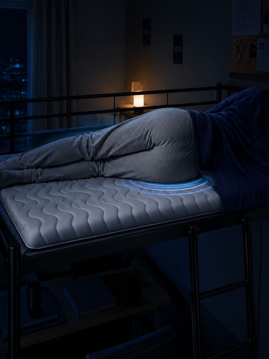 Durable twin bunk bed mattress for student dorms