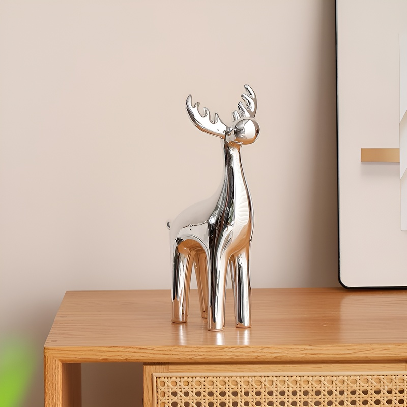 Hochwertige Keramik Hirsch Dekorationsfigur