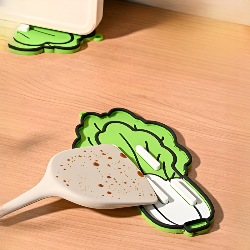 다용도 채소 모양 냄비뚜껑 받침대 및 도마 매트