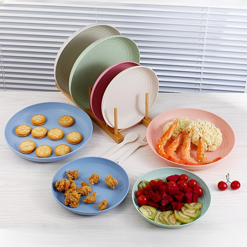  밀짚 샐러드 플레이트