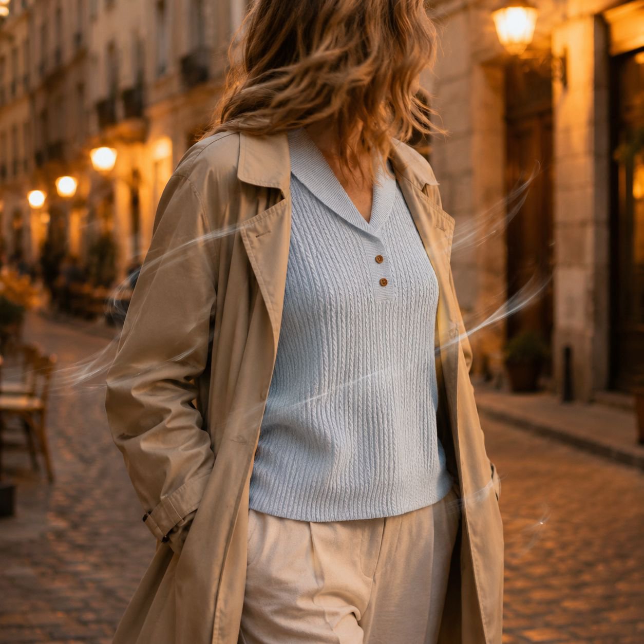 Trendiger Strickpullover für Frühling und Herbst