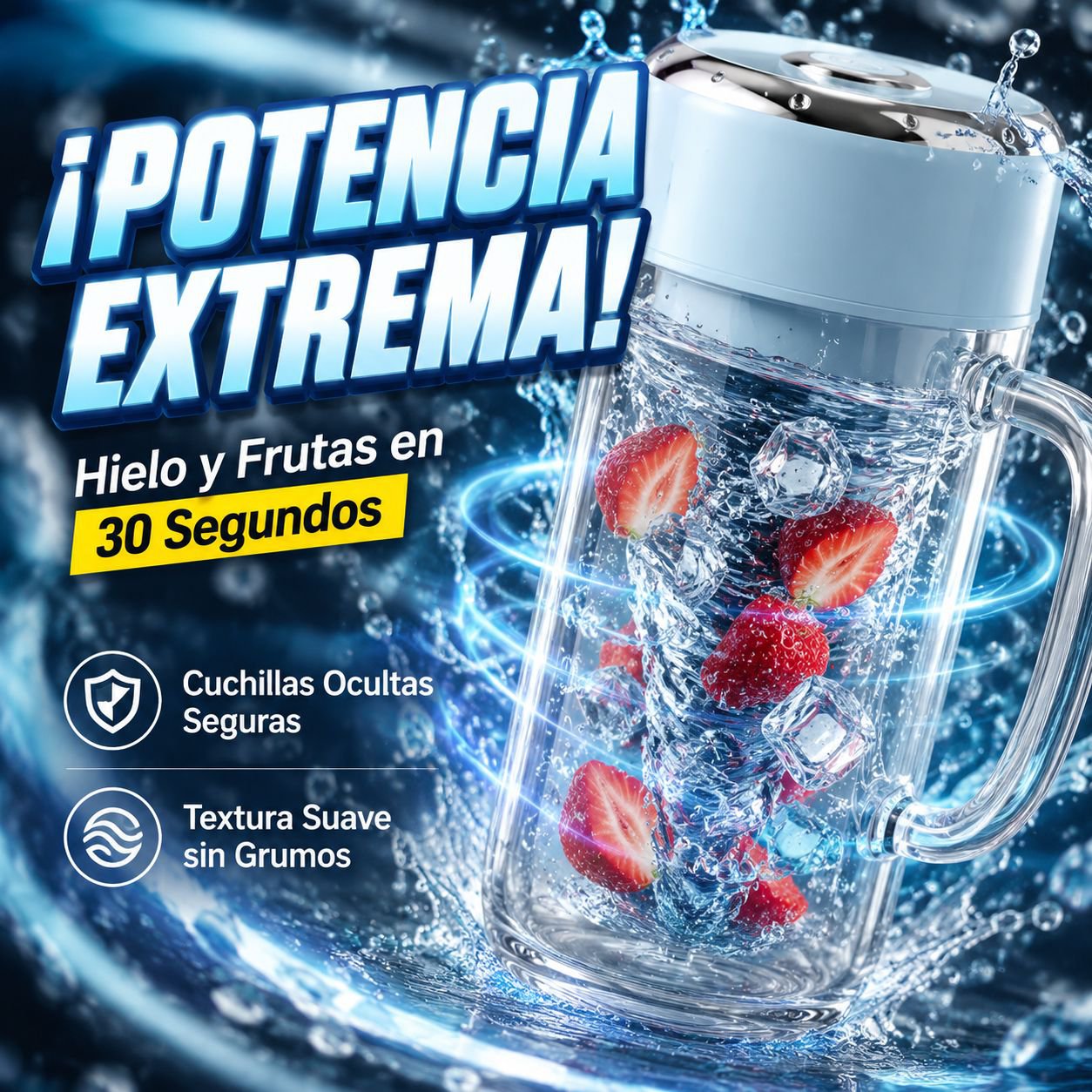 Nueva mini batidora portátil de jugos tamaño pequeño