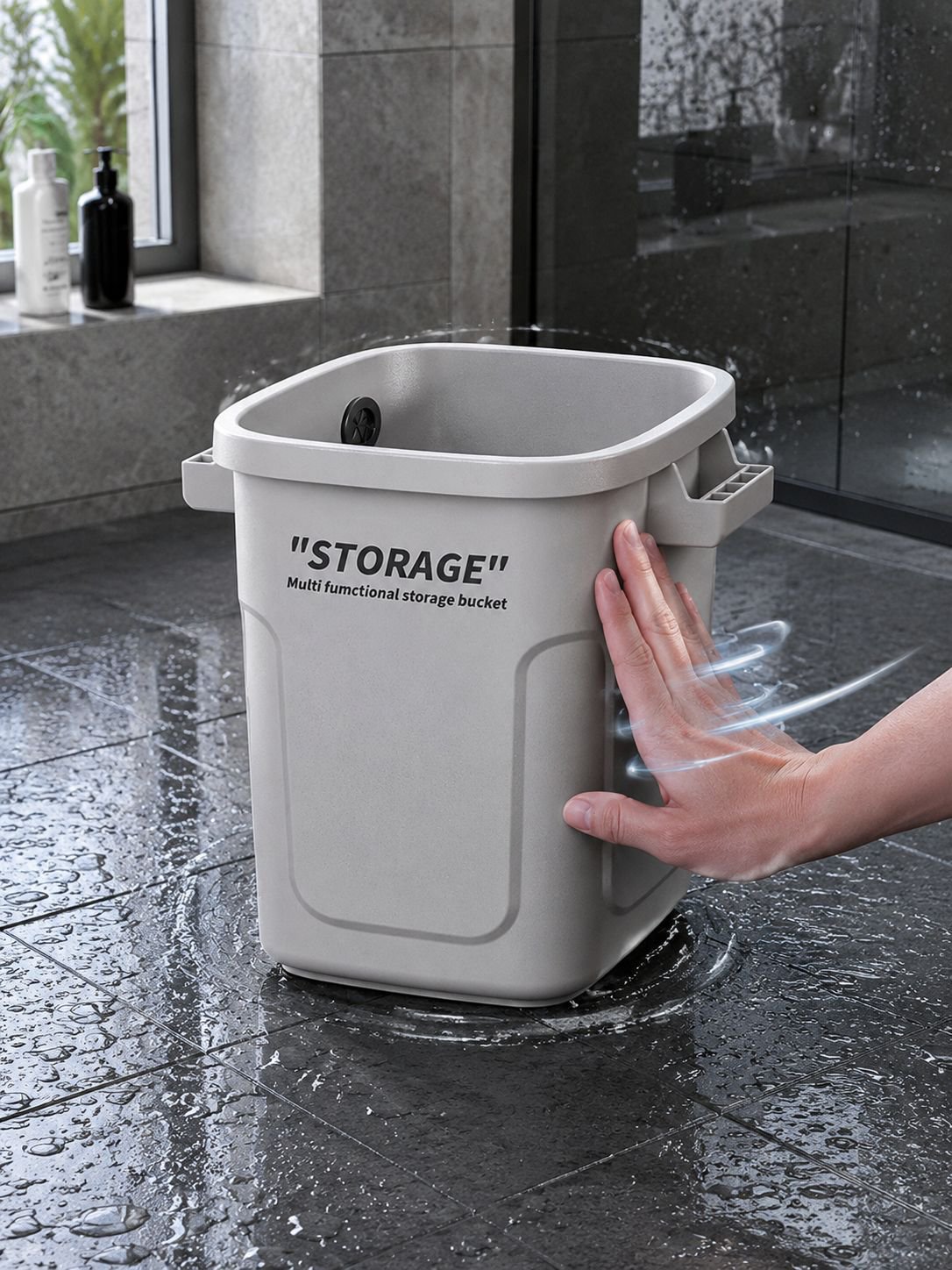 Airtight and smell-proof waste bin for home