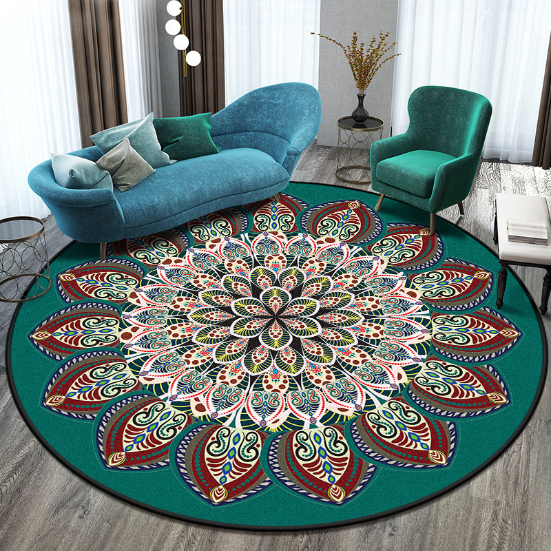 Ethnic Vintage Mandala Rug Round Rug