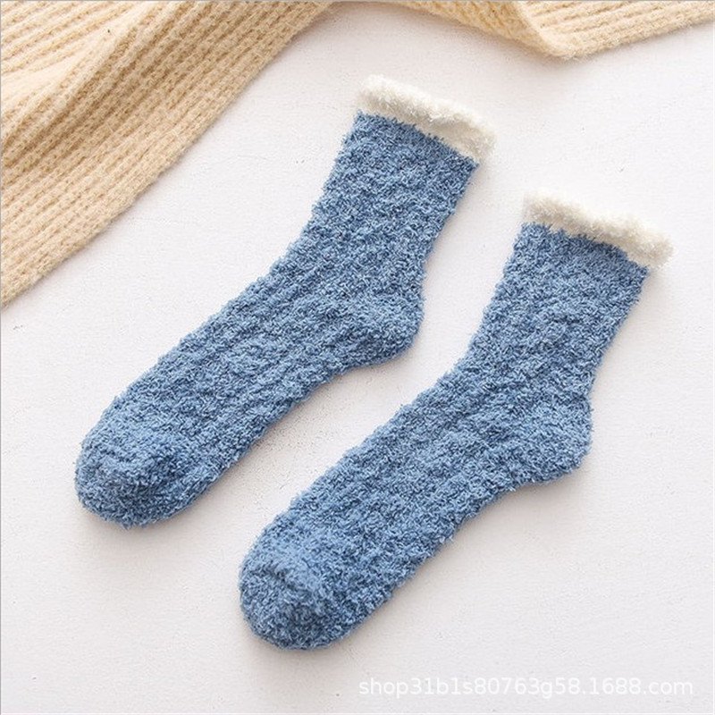 Coral fleece socks