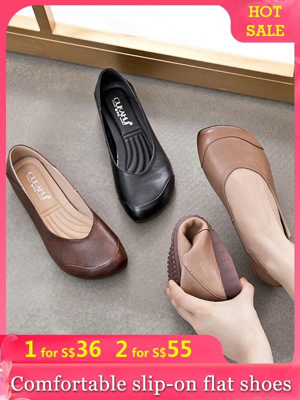 Simple slip-on shoes