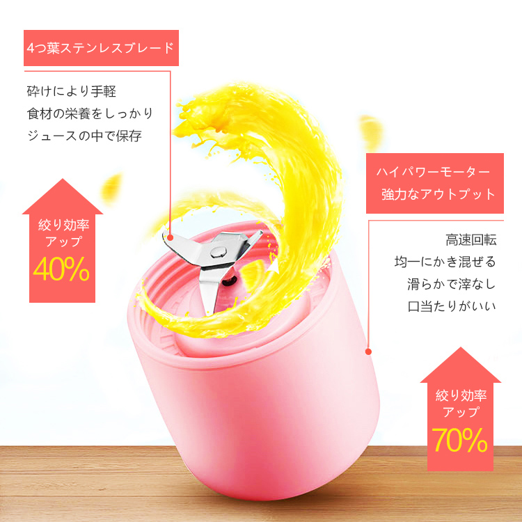 Bingoポータブル式電動ジューサー