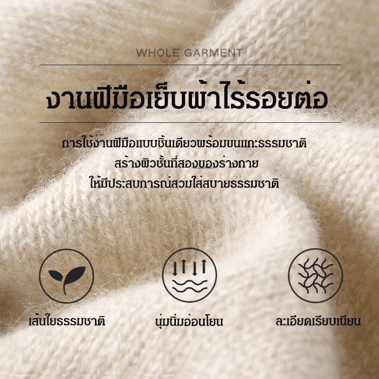 เสื้อคาร์ดิแกนไหมพรม แขนยาว