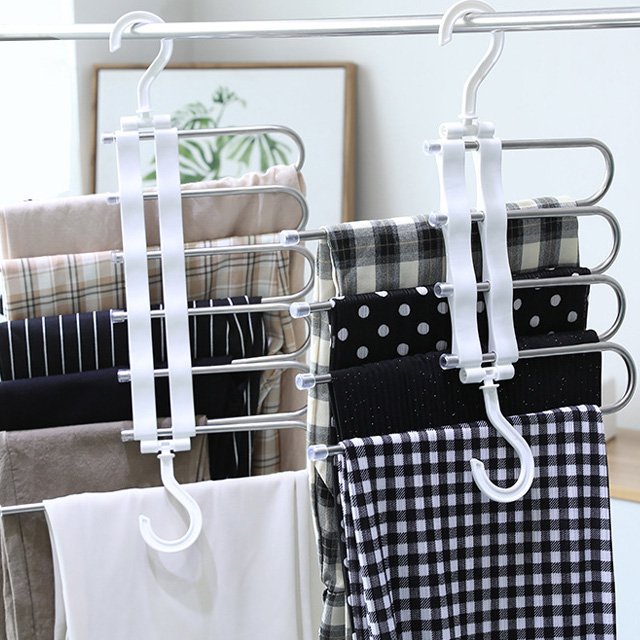 다기능 바지 정리 행거