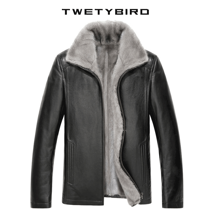 防水防皺鹿皮貂絨皮夾克