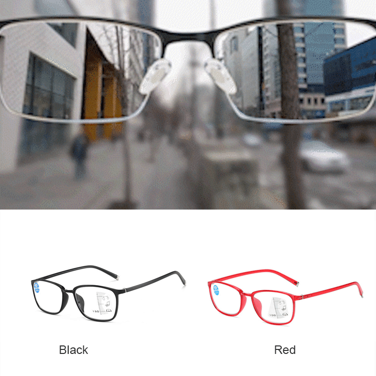 【ブルーライトカット遠近両用老眼鏡】ブルーライトカット、耐久性、遠近両用