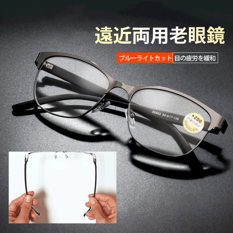 【遠近両用老眼鏡】