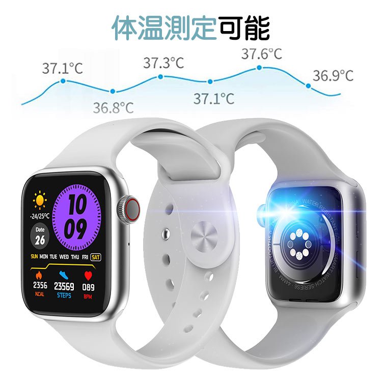 【スマートウォッチ】体温・心拍数・血圧・心電図・血中酸素などが随時測定され、健康管理をもっとスマートに！