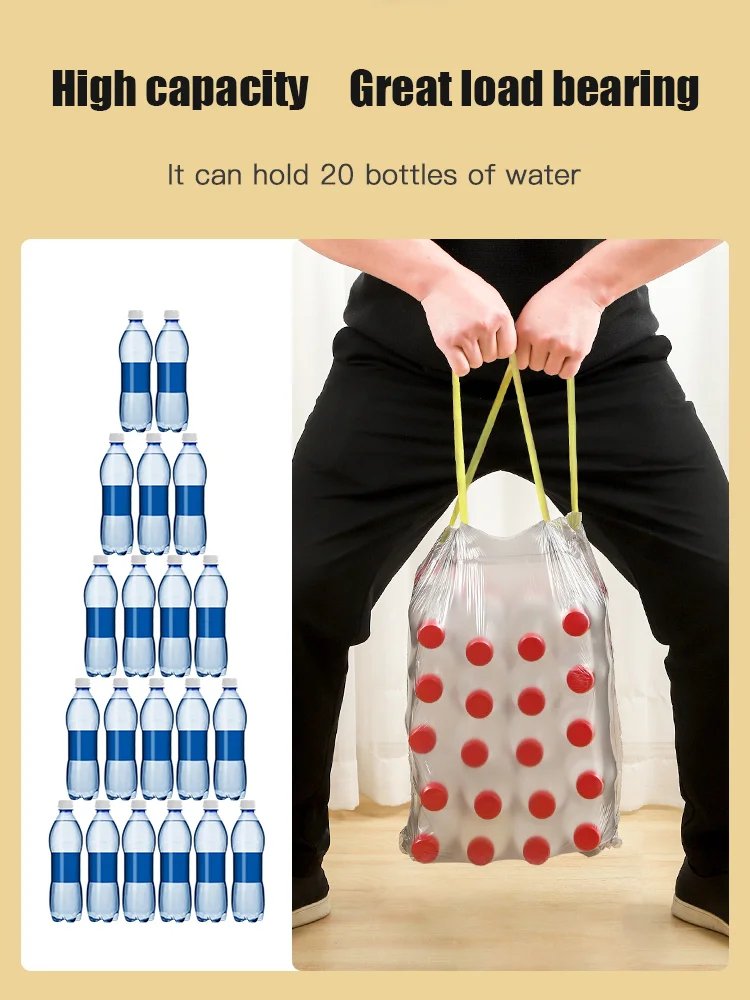 Thickened drawstring garbage bag