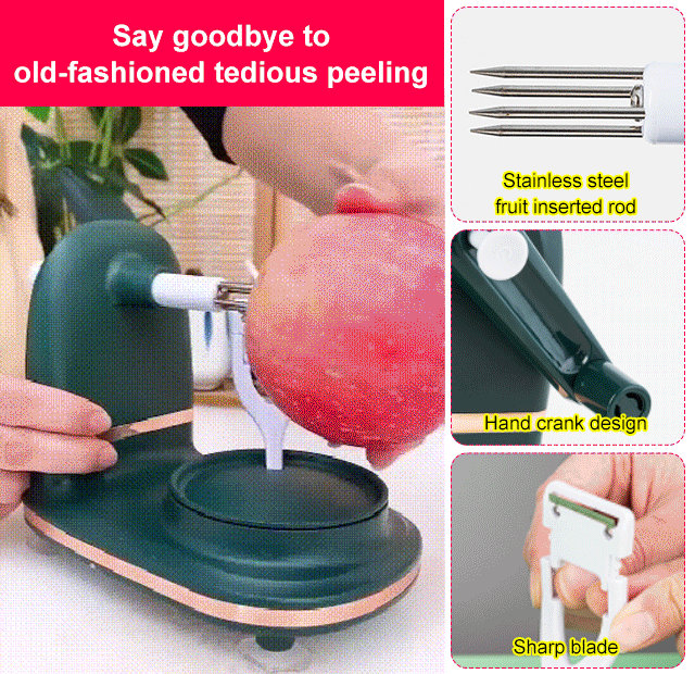 New Hand-Cranked Fruit Peeler