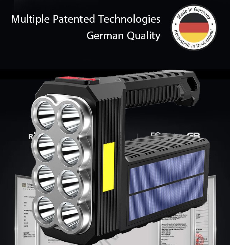 8 LED Light Handheld Flashlight