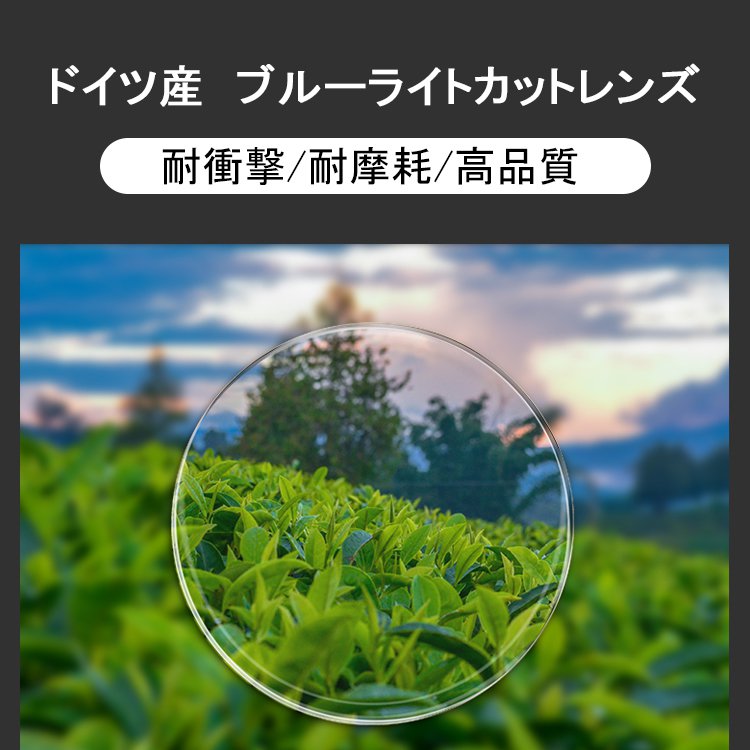 【ブルーライトカットリムレス老眼鏡】ブルーライトカット、リムレス、耐磨耗、耐衝撃、軽量