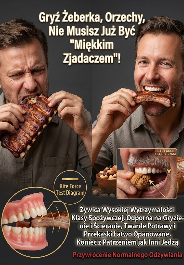 S[Uzyskaj idealny uśmiech natychmiast] Zestaw protez zębowych