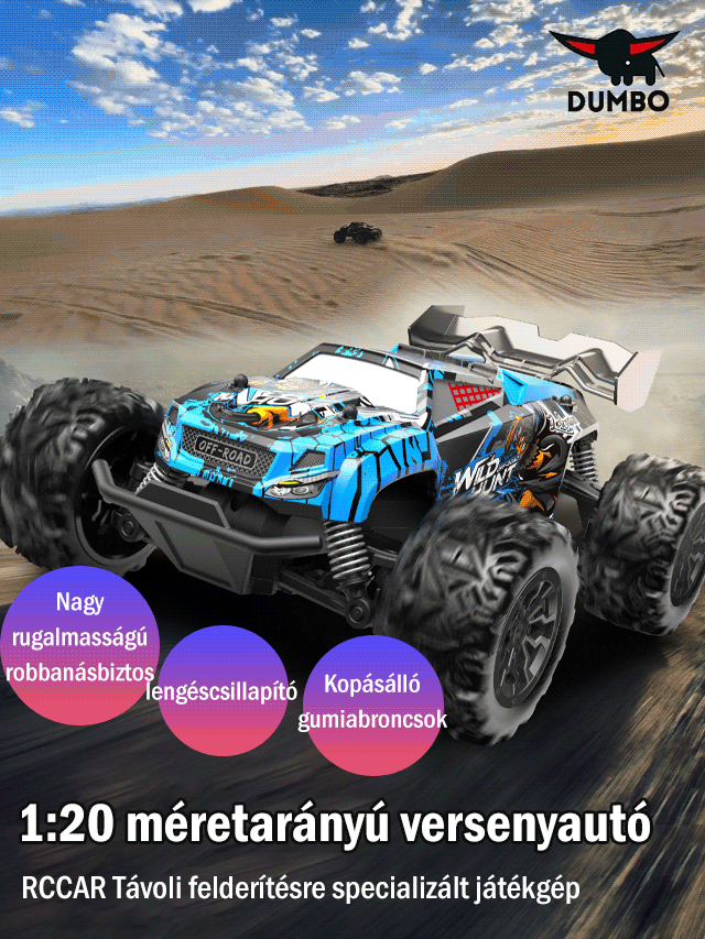 Távirányítású szakmai RC-autó gyermekjáték