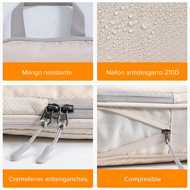 【Ahorra un 70% de espacio de almacenamiento】Conjunto de tres bolsas de almacenamiento comprimidas y 