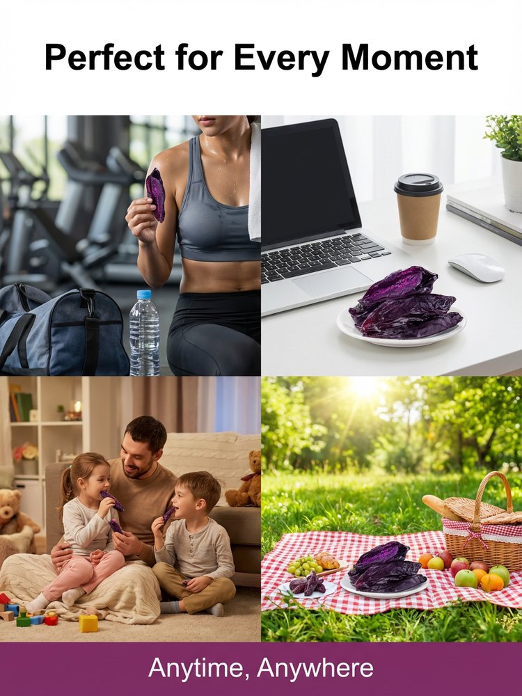 0 Fat Anthocyanin Purple Sweet Potato Snacks
