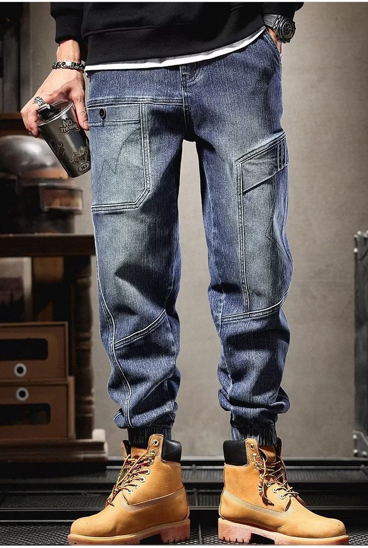 활동성 좋은 남성 조거 청바지 핏