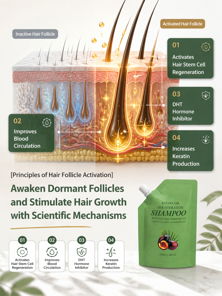 Anti-Hair Loss & Hair Growth Shampoo, Achieve Zero Hair Fall