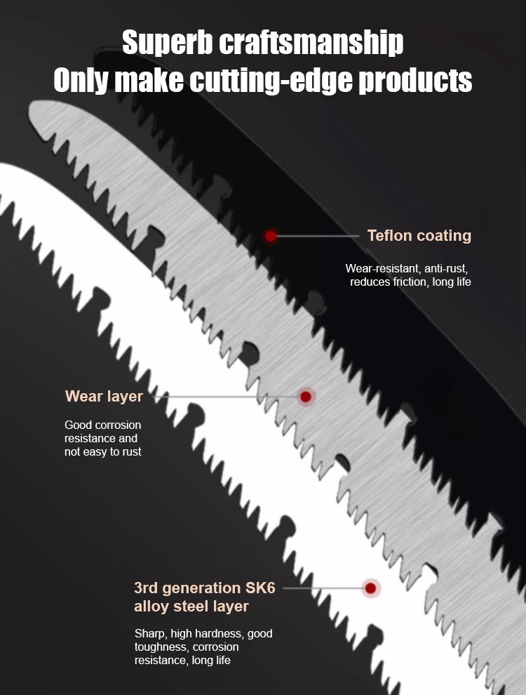 German manganese steel household folding saw