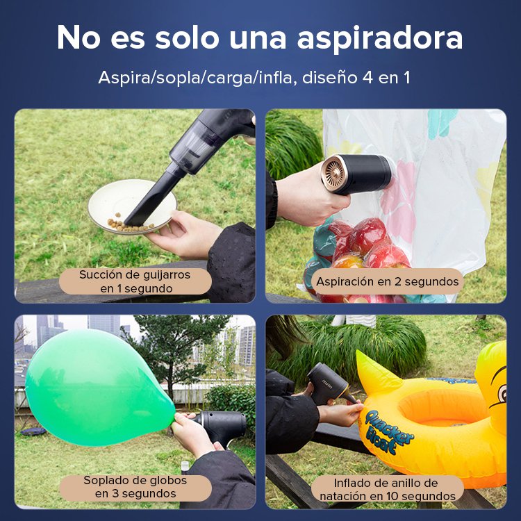 Aspiradora de mano inalámbrica para automóviles iTutn