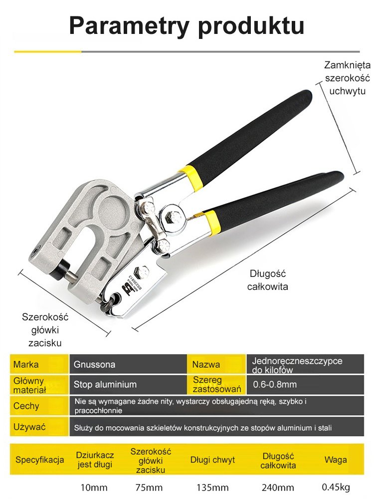 [Wykute przez amerykańskie rzemiosło] Aluminiowe szczypce do kili 