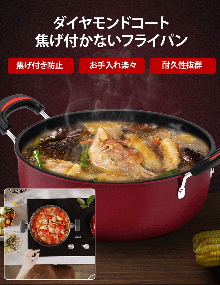 ダイヤモンドコートフライパン