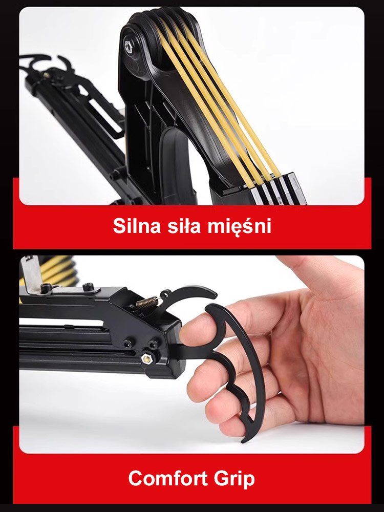 Szybkostrzelny kompozytowy łuk kulkowy