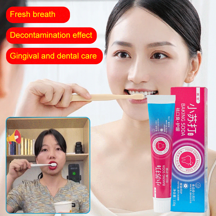 Baking soda toothpaste oral care